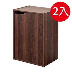 TZUMii 層櫃 收納櫃 書櫃 E1板材 穩固耐用 多功能收納, 1個, 家居E1二格一門櫃-2入組