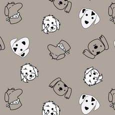 고릴라 그립 세탁 가능한 강아지 패드 40x26 미끄럼 방지 개 상자 매트 플레이펜에서 훈련용 방수 천 소변 재사용 반려동물 요실금 담요 소파 가구 바닥 보호, Dog Faces, 18" x 12"