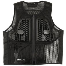 RS 타이치 RS TAICHI 바이크용 올시즌 통기성 가슴 뒤쪽에 프로텍터 내장 인너 프로텍션 메시 베스트 TRV100 블랙 M