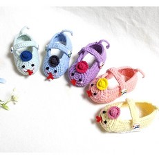 손뜨개 DIY 2025 을사년 뱀띠 아기덧신 신발 패키지, 노랑, (10cm)4~8개월, 선택안함, 1개