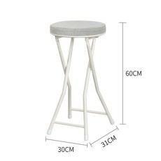 접이식 바체어 발코니 폴딩 스툴 홈바 카페용 높은, 1개, 높이 확장 그레이 (등받이 없음)