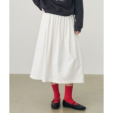 매장정품 드로우핏 DRAWFIT WOMEN 플리츠 롱 플레어 스커트 [IVORY] DFWMSK5101IV 759652