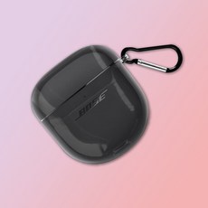 GRAYCO BOSE QC 耳塞 2 修身款保護套 + 登山扣套裝, 單一商品, 透明(保護殼)