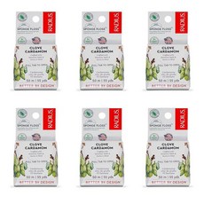 RADIUS 바닐라 민트 치실 50.3m(55야드) 비건 및 무독성 구강 관리 부스트 토탈 치아 잇몸 보호 투명 - 2개입, 1