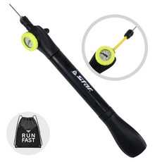 스타스포츠 양방향 압력게이지 스포츠 볼펌프 니들보관 내장형호스 공기주입기 (MT 짐색 지급), 1개, 블랙계열