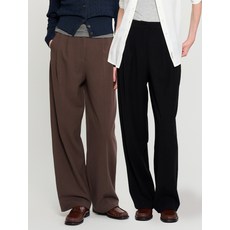 브랜드정품 제너럴아이디어 GENERALIDEA 리퍼브 WOMAN 뉴클래식 미니멀 투턱 슬랙스 3COL WBD3L11504 361178