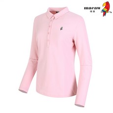 마코 (여성)슬림 카라 심플 티셔츠_MMW4TS91