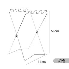 露营垃圾架 垃圾袋架 垃圾桶架 垃圾袋掛架支架 摺疊折叠垃圾架 户外 露營 居家厨房 可懸掛多個, 1個, 普通銀色, 普通銀色