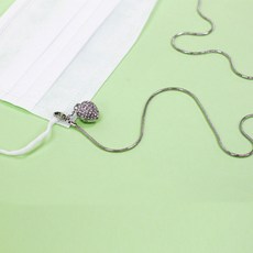 BNP 하트마스크 마스크걸이 마스크체인 마스크줄 향수넣은 향기나는 마스크 걸이형마스크체인 하트장식