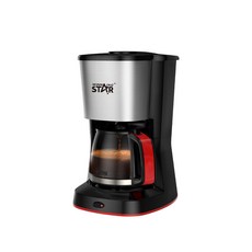 110V 家用煮茶泡咖啡自動滴漏式咖啡機, ST-2162美規, 黑色