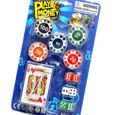 글샵 포커세트 카드1개 포커칩25개 주사위6개 포함 실내놀이