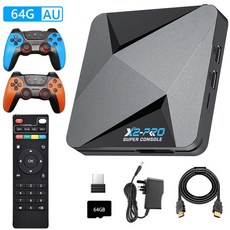 슈퍼 콘솔 X2 프로 게임 박스 영국 유럽 레트로 비디오 TV 100000개 SS MAME FC NAO 세가용 게임패드, 64GB EU