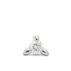 마리아블랙 14kt White Gold Fuzzy Glitz piercing stud