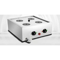 상업용 스텐 찜기 만두찜기 찐빵기 업소용 3단 실리콘 찜솥 찜기 딤섬 전기, 4구멍 자동 전원 차단 플러그 포함