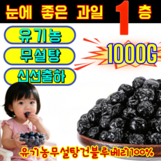 1000G[한정 저가]타이완산 특급 무설탕 블루베리 건조과일 유기농 무설탕 건블루베리 100%, [1+1]100g*2