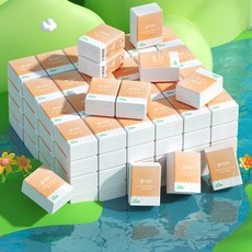 便攜式抽實惠包裝餐巾 紙巾整箱 衛生手帕紙 麵巾紙 隨身家用, 1個, 5包裝