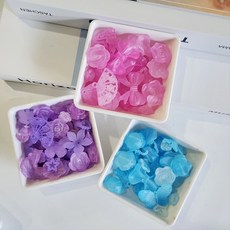데코덴파츠 탑꾸파츠 비즈재료 랜덤믹스 50g x 3종 세트, 무광1, 1개