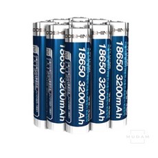 제이오스토어 충전배터리 리튬이온 18650 3200mAh 랜턴 건전지 2차전지 조명