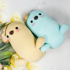 나라사랑기획 독도 대한민국 강치 양말인형 만들기(실+바늘 포함), 베이지, 1개