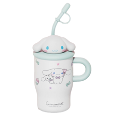 StarR 산리오 캐릭터 피규어 스트로우 핸들 텀블러 3535, 1개, 500ml, 시나모롤