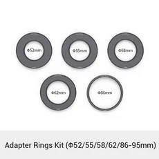 스몰리그 어댑터 링 키트 (매트 박스용 CPL 필터/ND 나사 52/55/58/62/86-95), 01 빠른, 01 Ring kit