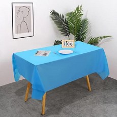 인아트 깔끔한 식탁보, 하늘색, 137 x 183 cm, 1개