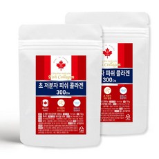 준코 캐나다 저분자 피쉬 콜라겐 펩타이드 분말 [ 300달톤 자연산 100% ], 2개, 150g