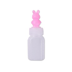 PE 분홍 토끼 뚜껑 캐릭터 물약병 12ml, 100개