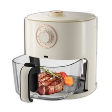 SONGEN松井 日系晶鑽可視玻璃氣炸鍋/烘烤爐 SG-500AF, 象牙白