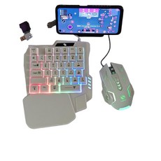 블루투스 컨버터 배그키마 모바일 배그 키보드 게임 마우스 세트 단일 변환기, 7. X8 왕좌+단일 키보드+럭셔리 마우스 검정