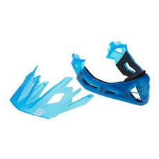 Cratoni C-Maniac 安全帽 替換套件組 (帽簷/下巴) BIKEfun, 透明藍色, 1個