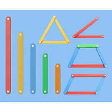 자석 도형스틱 각도익히기세트 /평면도형만들기 놀이수학