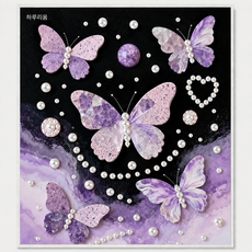 [하루리움] DIY 보석 진주 드릴 페인팅 키트 홈데코 인테리어 장식 세트, ZZH002, 1개, 30*40cm