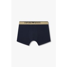 엠포리오 아르마니 EMPORIO ARMANI UNDERWEAR 남성 골든 로고 밴딩 코튼 롱 드로즈_마린 0814312071 2407711660 352138