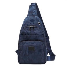 Lanola 남성용 크로스바디 슬링 백 싱글 숄더 체스트 아웃도어 여행 하이킹 데이팩 남성용 블랙. 모던. 123734, 다크 블루 오각형