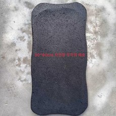 천연석 고기불판 구들장 돌판 캠핑 삼겹살 돌구이판, 1연그레이 불규칙 30 60x2.5cm, 1개, 1cm