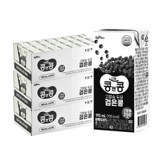 콩앤콩 고칼슘 검은콩 두유 190ml 72팩 대용량 박스 무첨가 식물성 단백질 아침대용 다이어트 건강음료 어린이 간식 HACCP인증 국산콩 100% 칼슘250mg, 기본선택