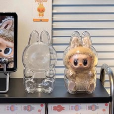 라부부 인형 보호 케이스 라부부 투명 케이스 키링, 앉아있는 모델