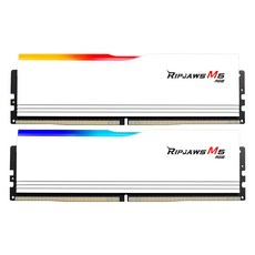 G.SKILL DDR5-5200 CL40 RIPJAWS M5 RGB 화이트 패키지 (64GB(32Gx2)), 2개