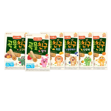 곡물친구 6종세트, 2개, 240g, 딸기+치즈+고구마+블루베리+단호박+감귤