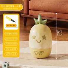 귀여운 과일 에어펀치백 오뚜기펀치 샌드백 샌드백펀 치볼펀치백 장난감32/64cm 공기펌프 세트(과일 카툰 귀여운 디자인 펀치・놀이 겸용 운동 놀이), 32cm, 파인애플