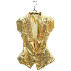 반짝이 무대조끼 나이트 자켓 무대 여성용 웨이터 트로트 화려한