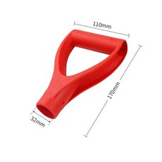 눈삽 손잡이 갈퀴형 눈 제거 도구용 플라스틱 교체, 1. Red, 1개