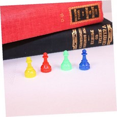 체스말 보드게임말 컬러 플라스틱 게임피스 테이블게임 가족놀이 실내게임용품, 1개, 빨강