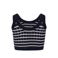 발렌티노 가라바니 스트라이프 니트 탑