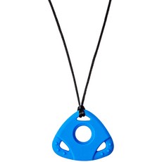 아가프라 실리콘 목걸이 (치발기겸용), 트라이-블루, 1개