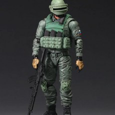 바예 스튜디오 스케일 러시아 군인 전투복 전사 액션 피규어 인형 바디, 1개, 2. Painted full set