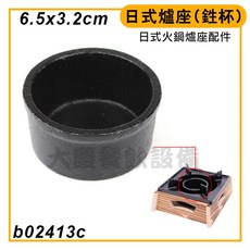 日式爐座配件 (鉎杯) - 小火鍋/烏龍鍋/酒精爐/個人鍋/火鍋座, 1個