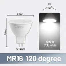 10PCS MR16 LED 스포트라이트 인라인 GU5.3 전체 AC/DC12V AC 110V 깜박임 없음 따뜻한 흰색 빛 5W 연구에, 02 120 degrees 6000K, 02 AC100-240V, 02 3w