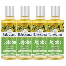 NATESSANCE 나떼쌍스 호호바 오일, 4개, 100ml